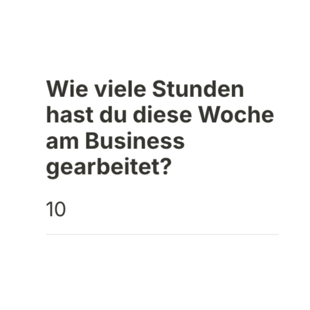 Wochenstunden am Business