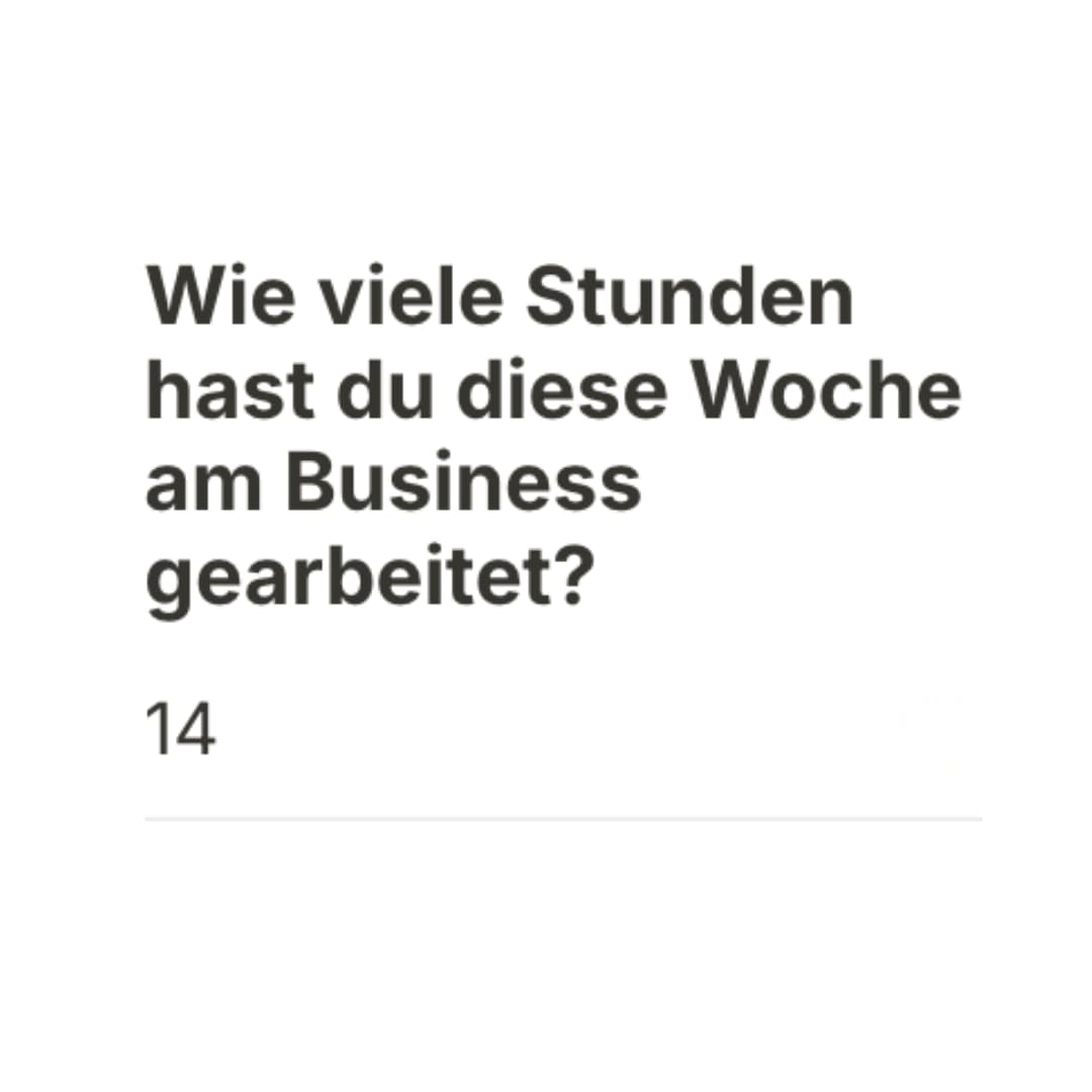 Wochenstunden am Business