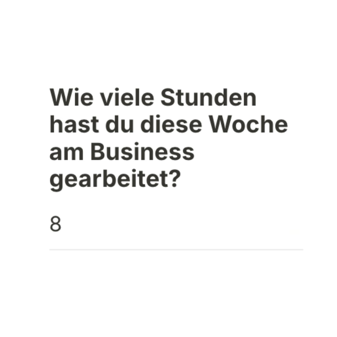Wochenstunden am Business